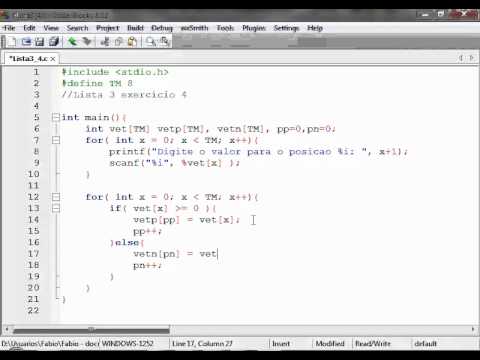 Exercício 4 em "C" Lista 3 - YouTube