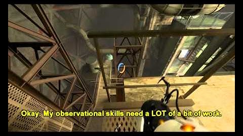 i fail game: Portal 2 Chapter 6 - The Fall Pt 3/6