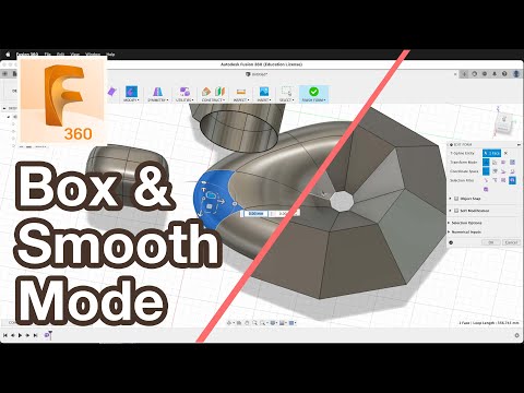 Switch from Box Mode to Smooth Mode Fusion 360 Tutorial - YouTube