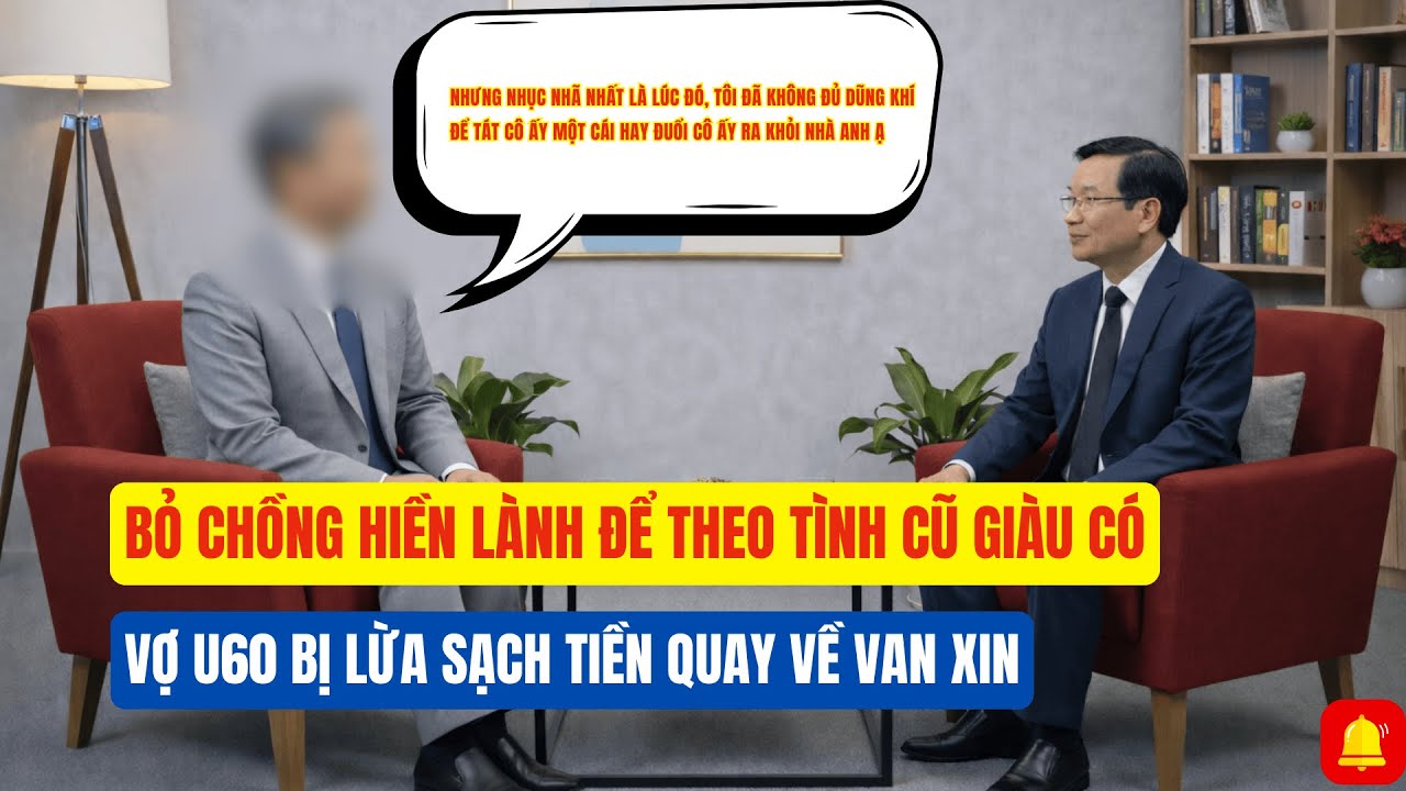Bỏ Chồng Hiền Lành Để Theo Tình Cũ Giàu Có, Vợ U60 Bị Lừa Sạch Tiền Quay Về VAN XIN