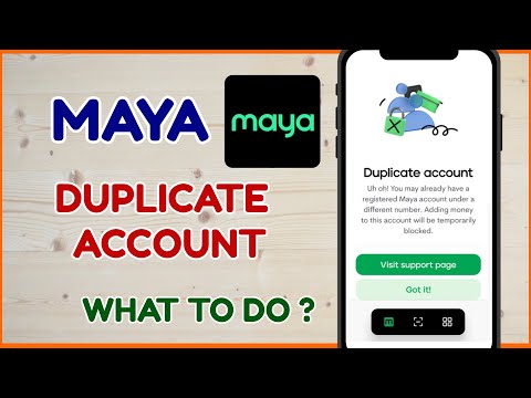 Maya Duplicate Account