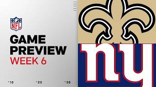 New Orleans Saints vs New York Giants | 2026 Week 6 Game Preview
