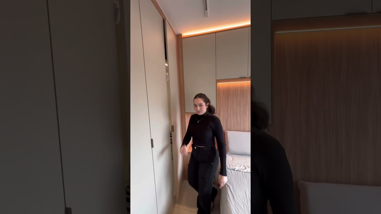 Quarto de um studio de 28m2 