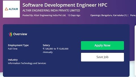ALTAIR ENGINEERING Off Campus Freshers Hiring For Software Development Engineer Position | Apply Now