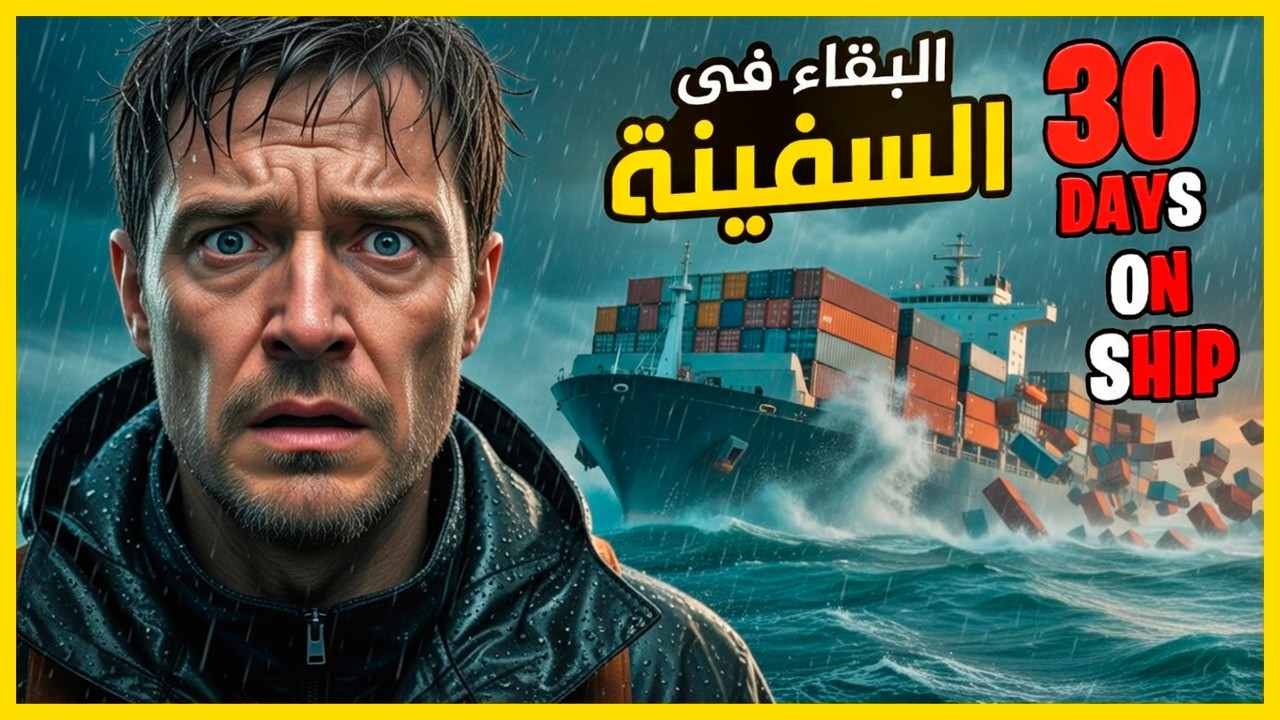30 Days on Ship ⛴️ البقاء 30 يوم على سفينة في عرض البحر المجهول