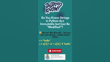 Do You Know Strings in Python Are Immutable but Can Be Modified