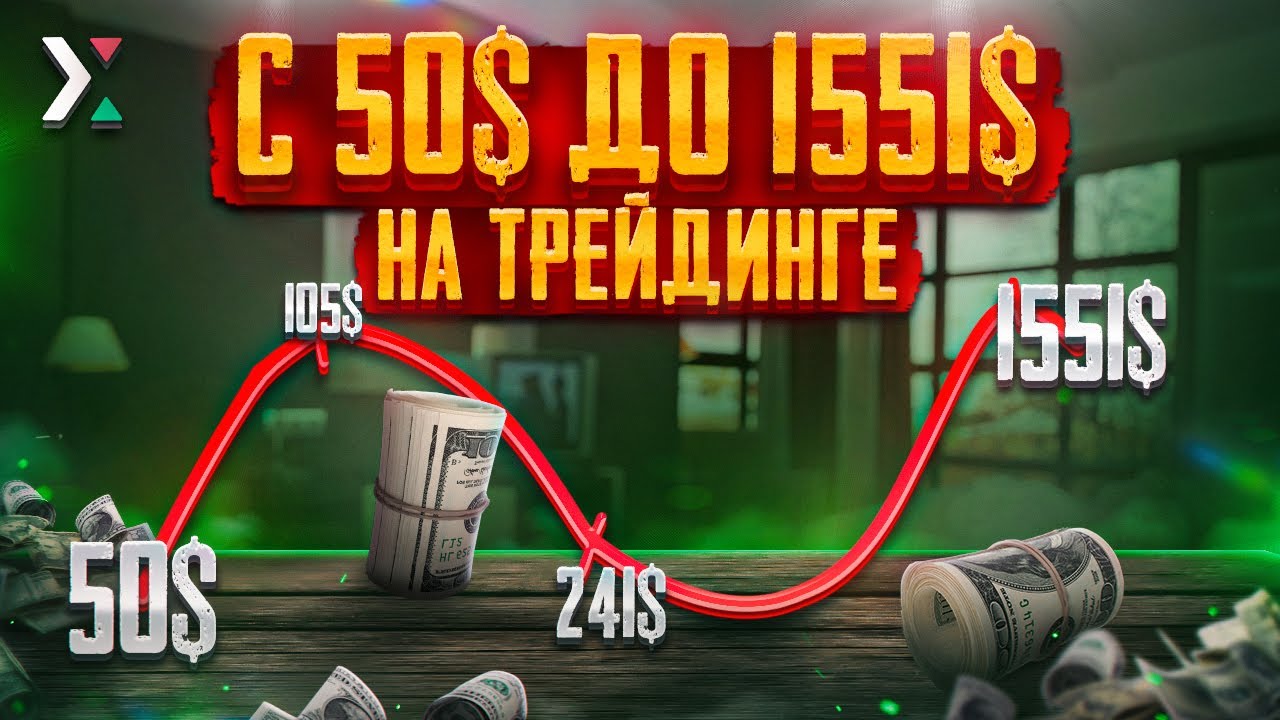 Разгон ДЕПОЗИТА С 50💲 | Трейдинг с нуля 🔥 | РАЗГОН ДЕПОЗИТА в трейдинге ...