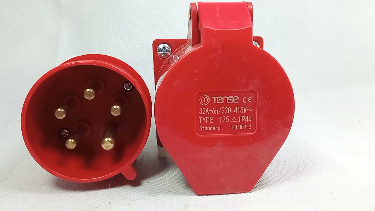 Tense IP44 16Amp 4Pin Industrial Socket in Pakistan | Brandrethroad. pk