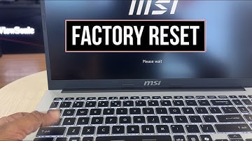 How To Factory Reset MSI Laptop | MSI Recovery