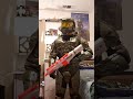 three Master Chiefs removing Pikmin from their home