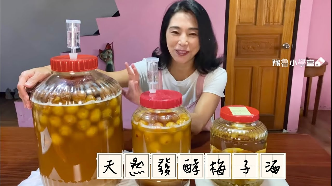 天然發酵梅子酒、沒有一滴酒、為什麼會變成酒?不用花錢買基底酒了Plum Wine - YouTube