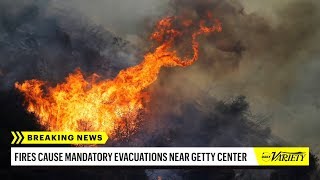 A fire near the getty center in brentwood, calif., caused several
celebrities, like arnold schwarzenegger and lebron james, to evacuate
their homes. "ter...