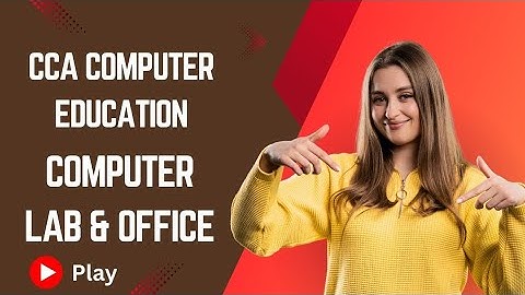 CCA Computer Education Computer lab & office   official video