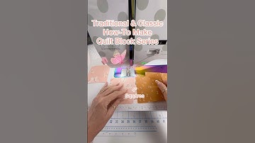 How-To Make Easy Four-Patch Quilt Block Tutorial no.1 Traditional & Classic #quiltingforbeginners