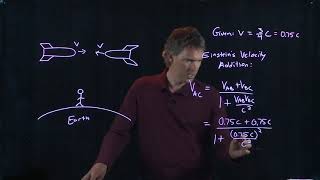 Einstein's Velocity Addition Rule | Physics with Professor Matt Anderson | M29-09