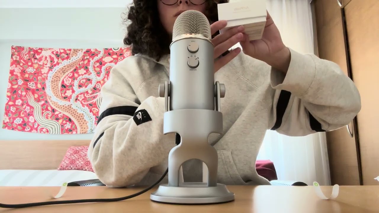 airpods 4 unboxing asmr (random mic hit in the middle) 