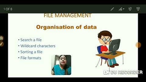 File manager-organisation of data(II) / class VI/ ICSE/ by Mrs Sneha Anand.