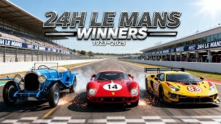 Every 24H Le Mans Overall Winner 19232025 Complete Evolution