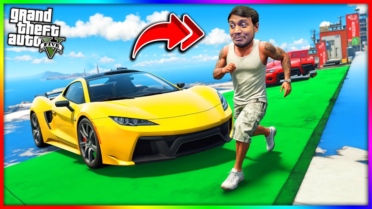 GTA 5 CARS VS RUNNERS IN GTA 5 YouTube