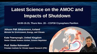 After COP30 Fire and Floods: Impacts of AMOC Shutdown