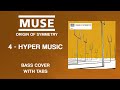 Muse - Hyper Music (Bass Cover w/ On-Screen Tabs)