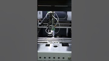 Laser Xinda floor standing CCD automatic UV glue dispensing machine, supplied in stock by Dilong man