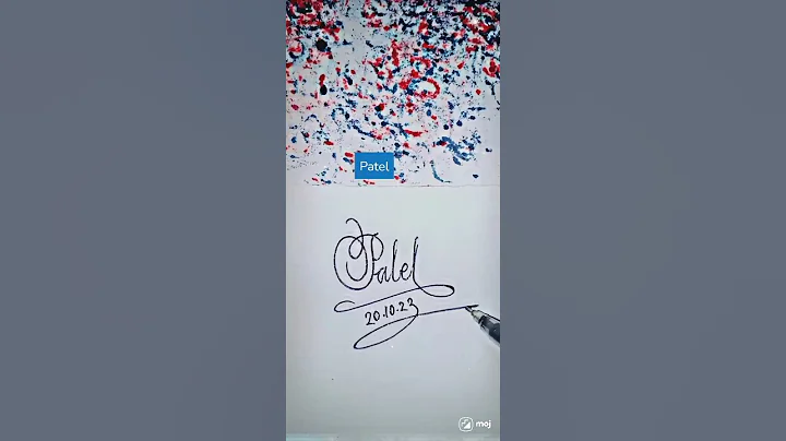 stylish name | Patel | sk cursive art | how to make a stylish name | stylish signature