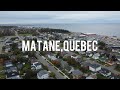 Matane quebec canada 4k drone