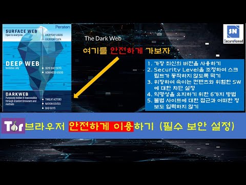 DarkWEB 안전하게 이용하기 토르브라우저를 통해 보안성과 익명성을 유지하는 방법 