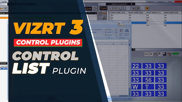 Vizrt Control List Plugin tutorial