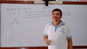 Angle between two straight lines Coordinate Geometry