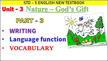 Std 5 English unit 3 Nature God