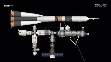 Soyuz MS Docking To International Space Station (Remastered) + Blueprint | SFS