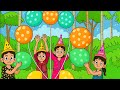 Wow   Outdoor fun with poping Flower Balloon and learn colors for kids