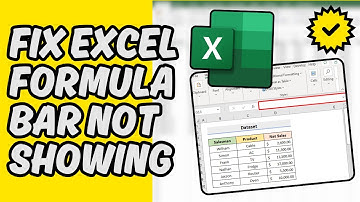 [Easy Guide] Fix Excel Formula Bar Not Showing