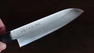 Tojiro DP Cobalt Suminagashi Damascus Santoku All-purpose Japanese knife