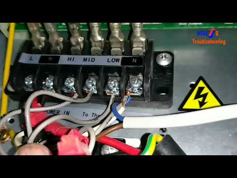 DC  motor FCU  and Thermostat wiring details in Hindi and Urdu