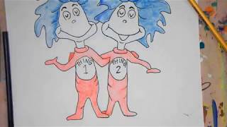 How To Draw Thing 1 & 2