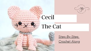 How To Crochet An Amigurumi Cat | Crochet Along Step-By-Step  | AMIGURUMI CROCHET FOR BEGINNERS