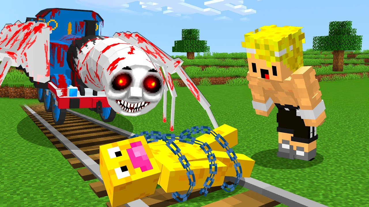 Trolleé a Mi Amigo con THOMAS el TREN MALDITO en Minecraft