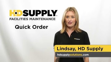 Quick Order - HD Supply Facilities Maintenance