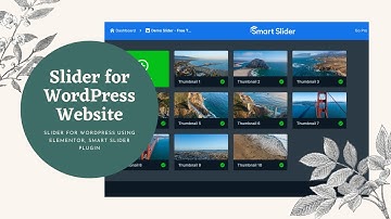 Responsive Image Slider for WordPress Website Using Elementor, Smart Slider Plugin for Free Slider 🔥