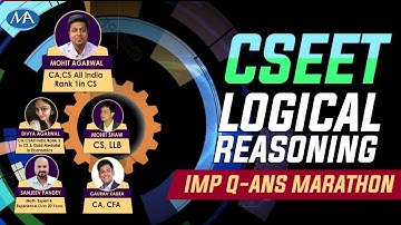 CSEET LOGICAL REASONING IMP Q-ANS MARATHON