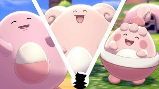 【Pokemon Camp】Happiny・Chansey・Blissey＆Shiny Evolution Cute！