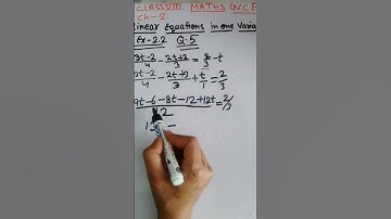 Class 8 | chapter 2 | Linear Equations in one variable | Exercise 2.2 | Q 5