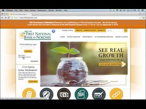 The First National Bank of Nokomis Online Banking Login Instructions