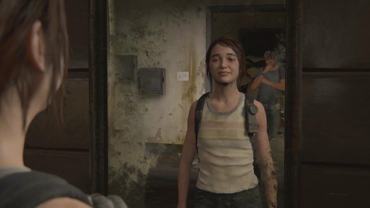 Lexica - Portrait of adult Ellie from the game The last of us 2, medium  shot looking to the side, raining, traces of rain on her face --ar 16:9  --tes