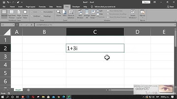 Excel put a complex number