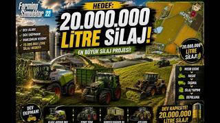 FS22'DE 20.000.000 LİTRE SİLAJ HEDEFİ! 😱 Dev Seri Başladı | Farming Simulator 22 part 1 screenshot 4