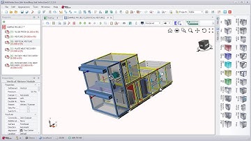 AHU Selection - (Air Handling Unit Selection) - Selecting Left Aligned Vertical Mixture Module